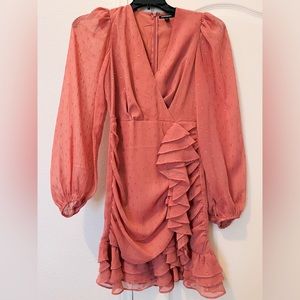 EXPRESS Pink and Gold Cocktail Dress